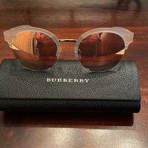 Burberry rose gold sunglasses